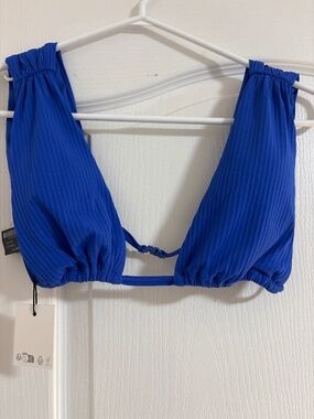 Dazzling blue Zara bikini top